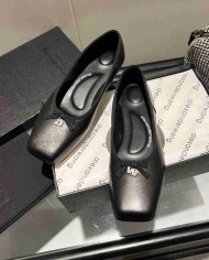 Alexander Wang Women's Square Toe Bow Flats