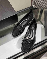 Alexander Wang Women's Studded Mesh Bow Flats
