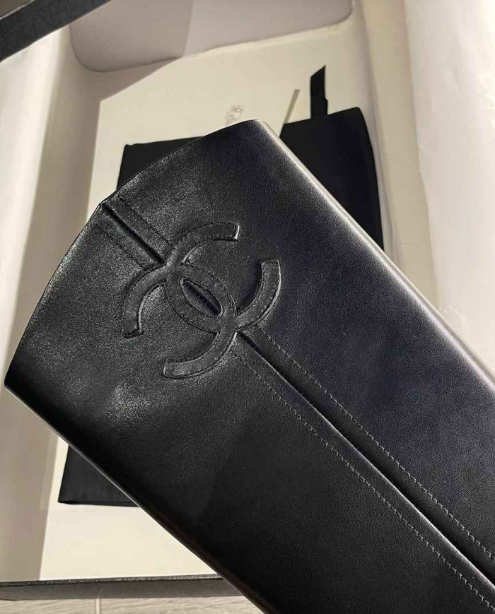 Chanel Classic CC Logo Knee-High Boots