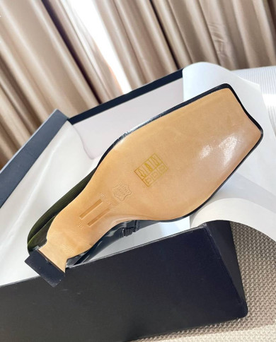 Balenciaga Patent Leather Square Toe Knee High Boots