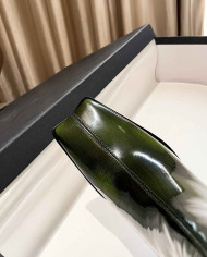 Balenciaga Patent Leather Square Toe Knee High Boots