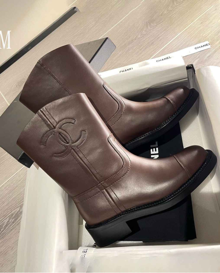 Chanel Women's Mid Calf Boots