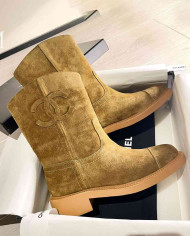 Chanel Women's Mid Calf Boots