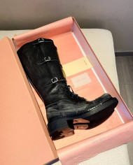 Miu Miu Women's Lace up Tall Boots