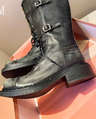 Miu Miu Women's Lace up Tall Boots