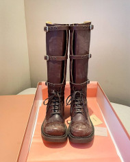 Miu Miu Women's Lace up Tall Boots