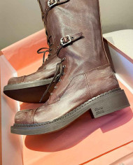 Miu Miu Women's Lace up Tall Boots