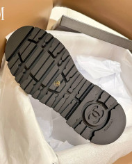 Chanel Women's Bicolor Combat Boots