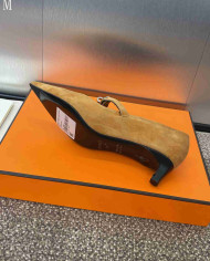 Hermes Women's Kelly Buckle Pointed Toe Heels