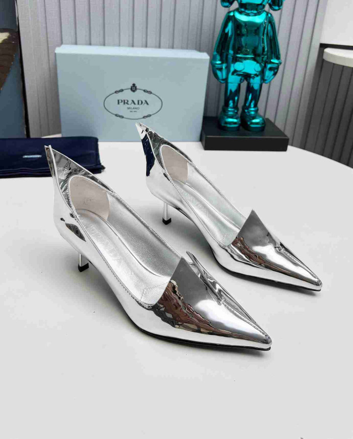Prada Women's Pointed Toe Kitten Heels