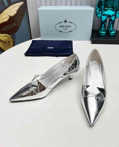 Prada Women's Pointed Toe Kitten Heels