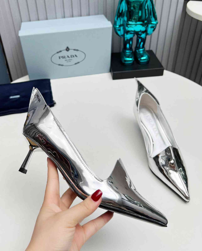 Prada Women's Pointed Toe Kitten Heels