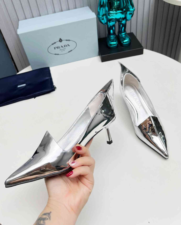 Prada Women's Pointed Toe Kitten Heels