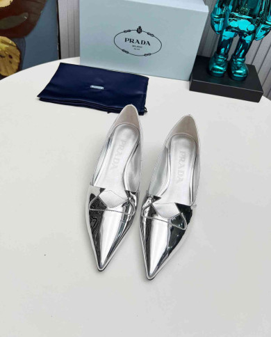 Prada Women's Pointed Toe Kitten Heels