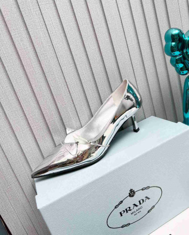 Prada Women's Pointed Toe Kitten Heels