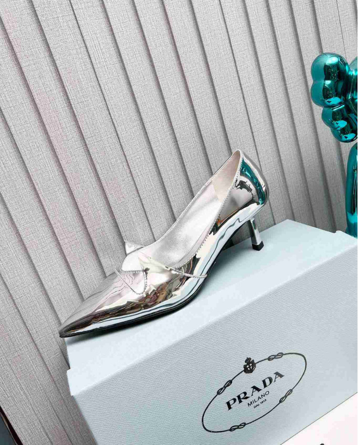 Prada Women's Pointed Toe Kitten Heels