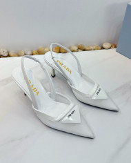 Prada Women's Pointed Toe Slingback Heels