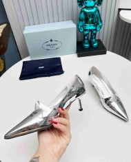 Prada Women's Pointed Toe Kitten Heels