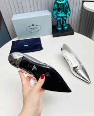 Prada Women's Pointed Toe Kitten Heels