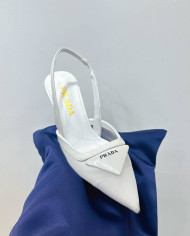 Prada Women's Pointed Toe Slingback Heels