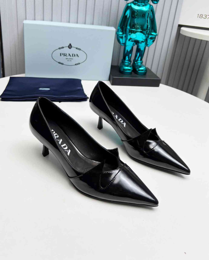 Prada Women's Pointed Toe Kitten Heels