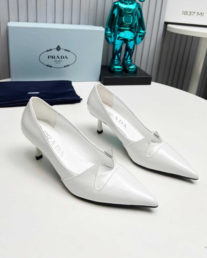 Prada Women's Pointed Toe Kitten Heels