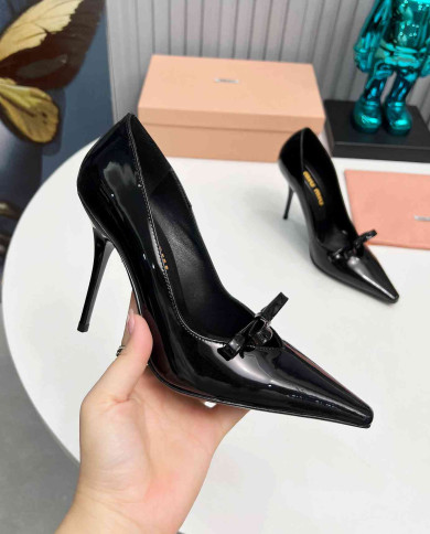 Miu Miu Women's Pointed Toe Bow Pumps