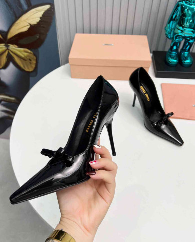 Miu Miu Women's Pointed Toe Bow Pumps