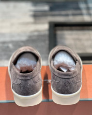Lora Piana Classic Lefu shoes cowhide  cashmere