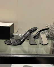 Alexander Wang Transparent Strap Block Heel Sandals