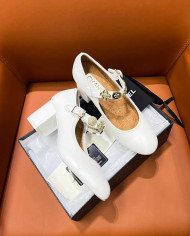 Chanel Mary Jane Low Heel Pumps