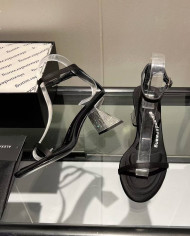 Alexander Wang Open Toe Clear Rhinestone Block Heel Sandals