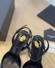 Saint Laurent Pointed Toe Ankle Strap Stiletto Sandals