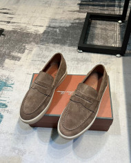 Lora Piana Classic Lefu shoes cowhide  cashmere