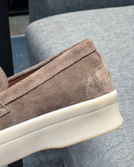 Lora Piana Classic Lefu shoes cowhide  cashmere