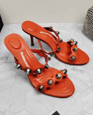 Alexander Wang Studded Stiletto Heel Slide Sandals