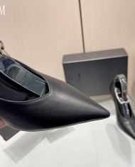 Alexander Wang Pointed Toe Rhinestone Ankle Strap Stiletto Heels