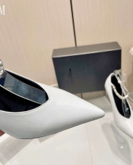 Alexander Wang Pointed Toe Rhinestone Ankle Strap Stiletto Heels