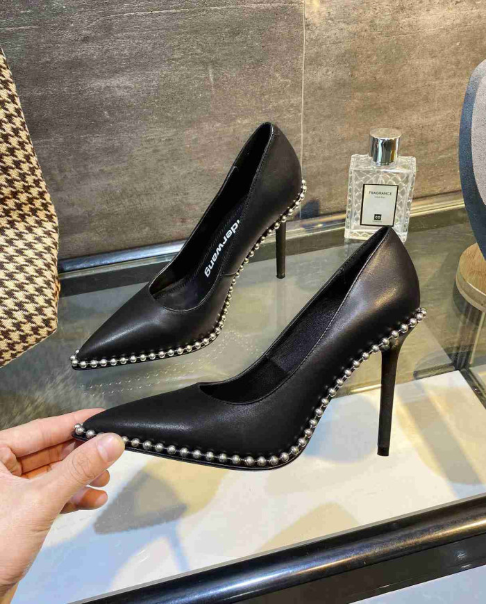 Alexander Wang Studded Pointed Toe Stiletto Pumps