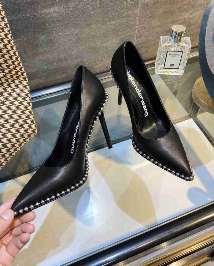 Alexander Wang Studded Pointed Toe Stiletto Pumps