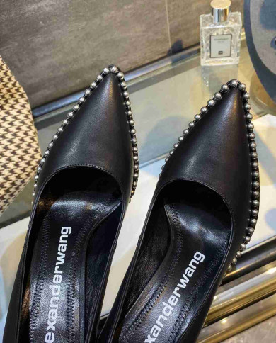 Alexander Wang Studded Pointed Toe Stiletto Pumps