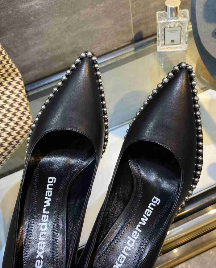 Alexander Wang Studded Pointed Toe Stiletto Pumps