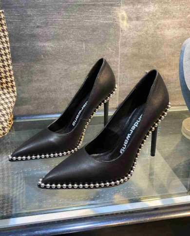 Alexander Wang Studded Pointed Toe Stiletto Pumps