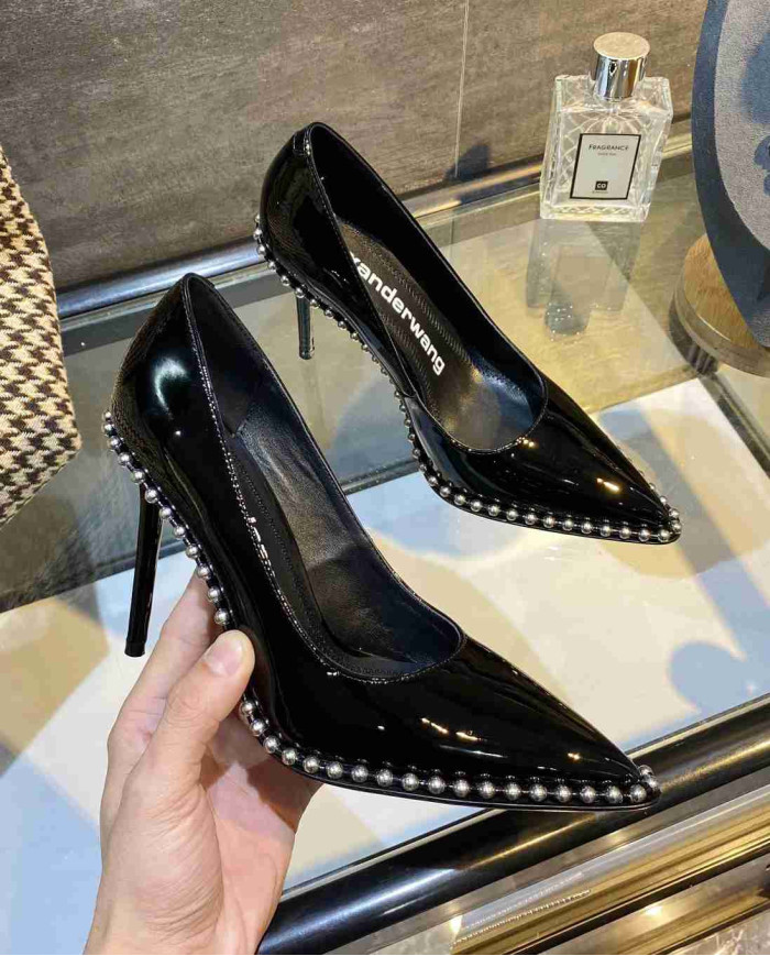 Alexander Wang Studded Pointed Toe Stiletto Pumps