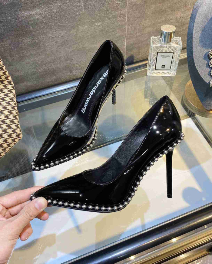Alexander Wang Studded Pointed Toe Stiletto Pumps