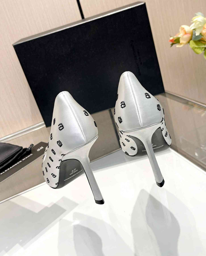 Alexander Wang Jacquard Pointed Toe High Heels