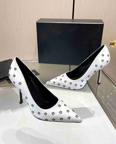 Alexander Wang Jacquard Pointed Toe High Heels