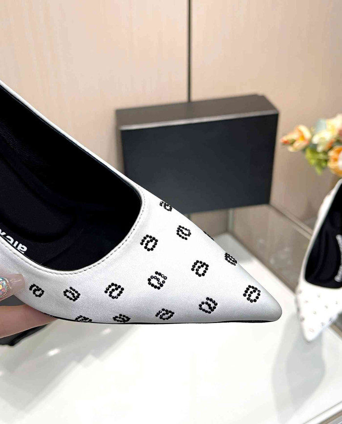 Alexander Wang Jacquard Pointed Toe High Heels