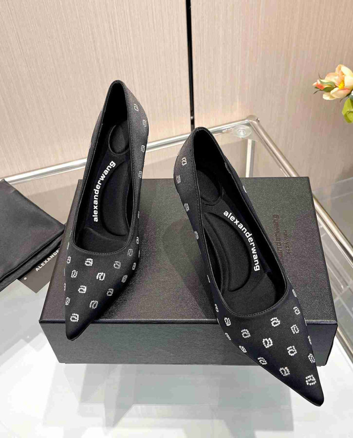 Alexander Wang Jacquard Pointed Toe High Heels