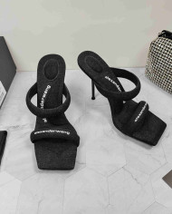 Alexander Wang Square Toe Thin Strap High Heel Sandals